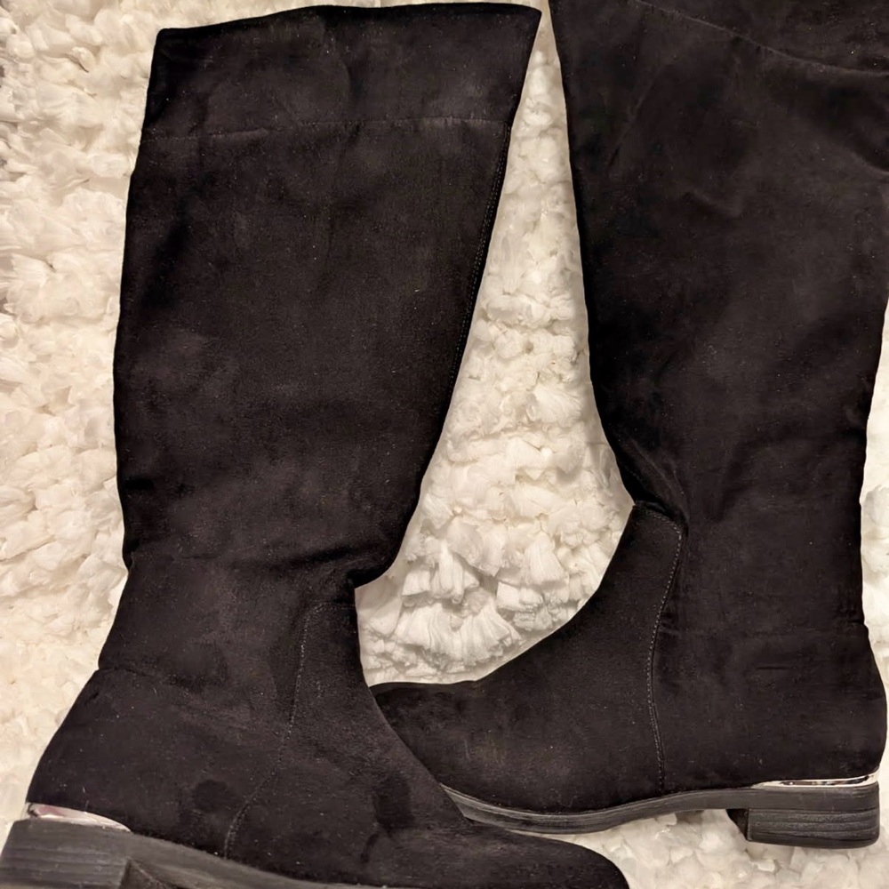 Elegant Black Over the Knee Boots